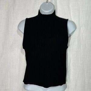 Forever 21 Ribbed Turtle Neck Sleeveless Top Size L